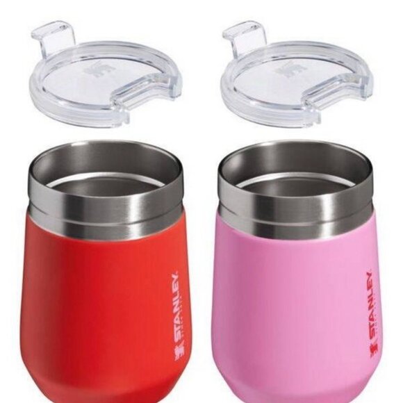 STANLEY 10oz Go Tumbler 2 Pack Valentines Set NEW Target Exclusive Red & Pink - Picture 6 of 6